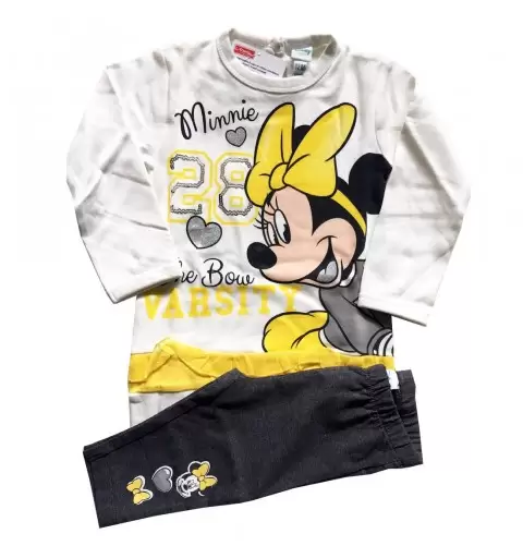 COMPLETO MINNIE CALDO COTONE - GIALLO