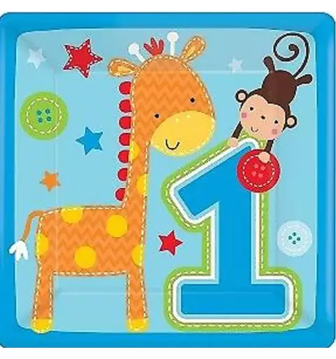 KIT  N. 49 SET TAVOLA  PRIMO COMPLEANNO - WILD BOY