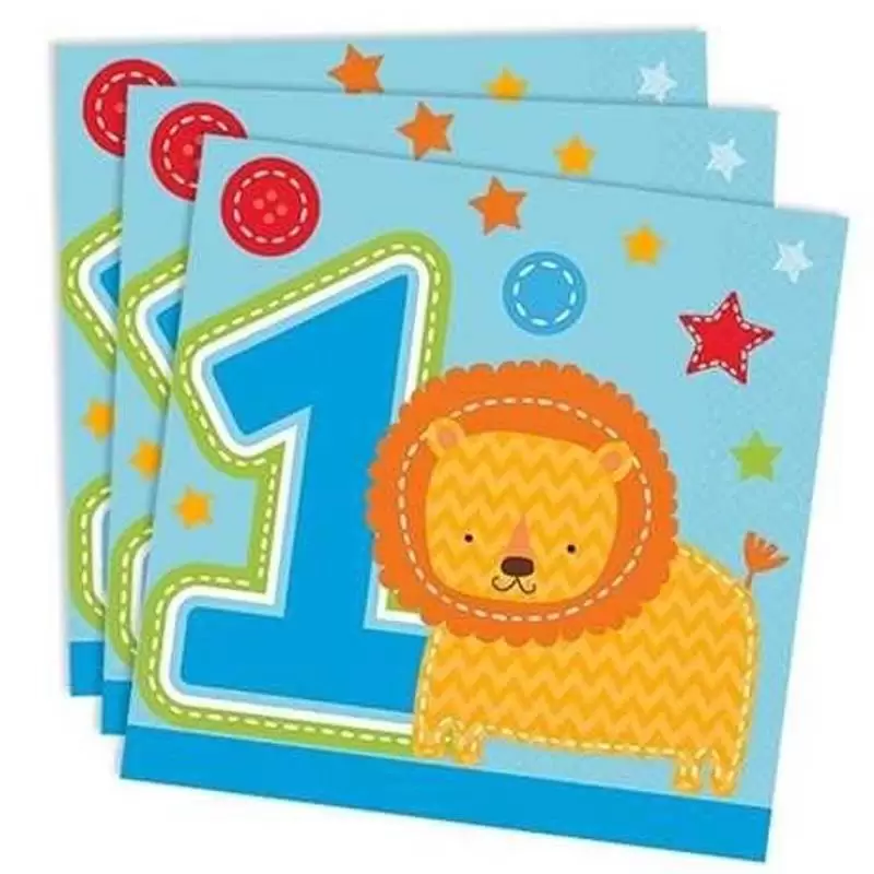 KIT  N. 49 SET TAVOLA  PRIMO COMPLEANNO - WILD BOY