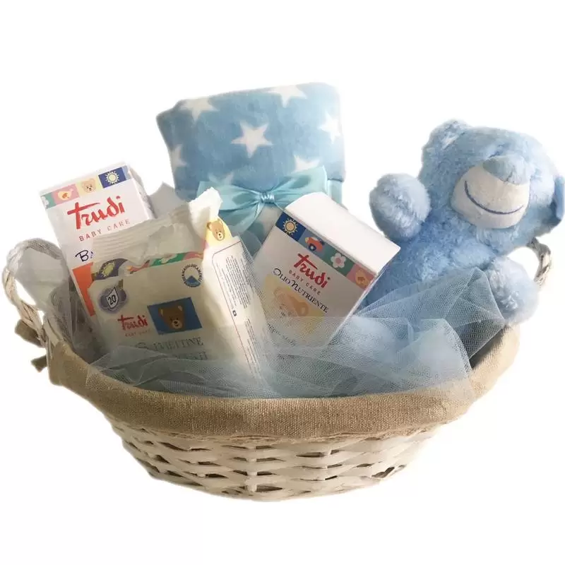 CESTO REGALO NASCITA PELUCHE - KIT