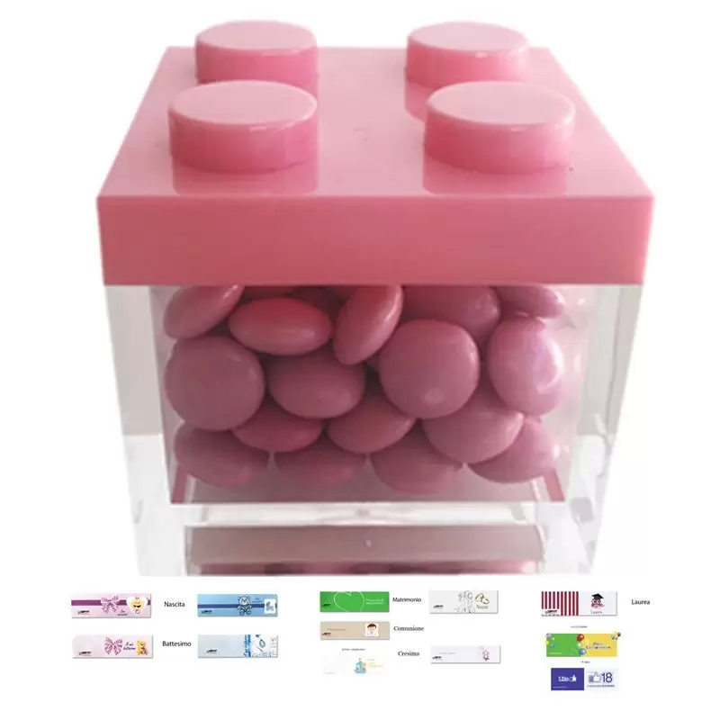 SCATOLE PORTACONFETTI LEGO 24 PZ