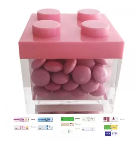SCATOLE PORTACONFETTI LEGO 24 PZ