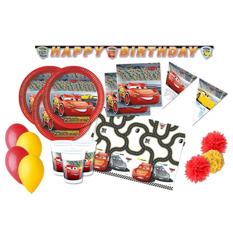 KIT N.55 COORDINATO COMPLEANNO CARS 3