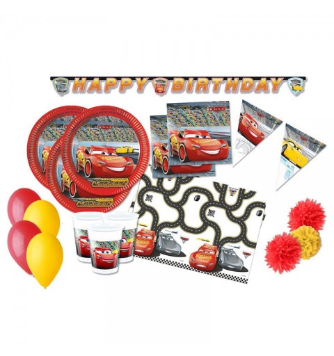 KIT N.55 COORDINATO COMPLEANNO CARS 3