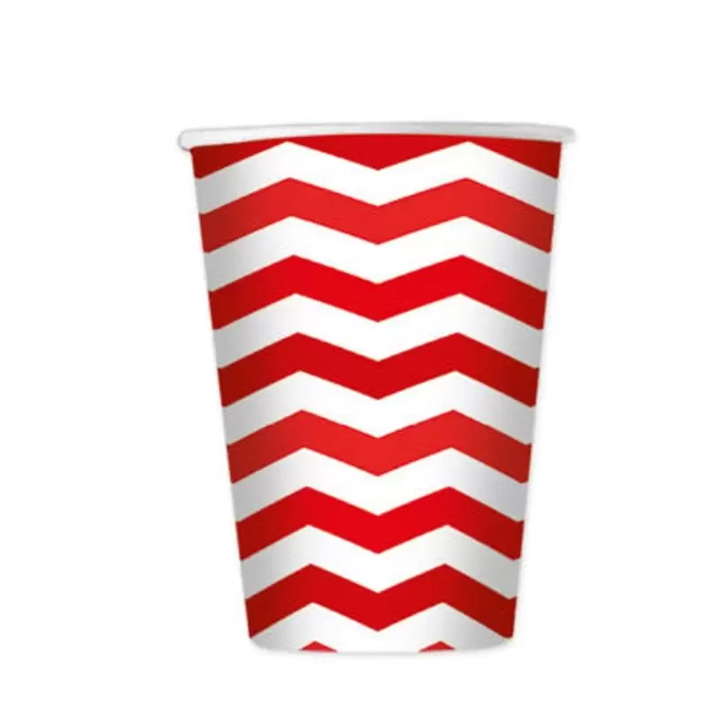 KIT N.16 COORDINATO COMPLEANNO ZIG ZAG ROSSO