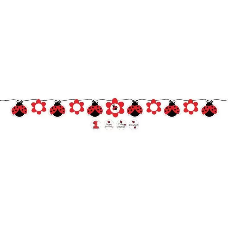 GHIRLANDA COCCINELLE - "HAPPY BIRTHDAY"