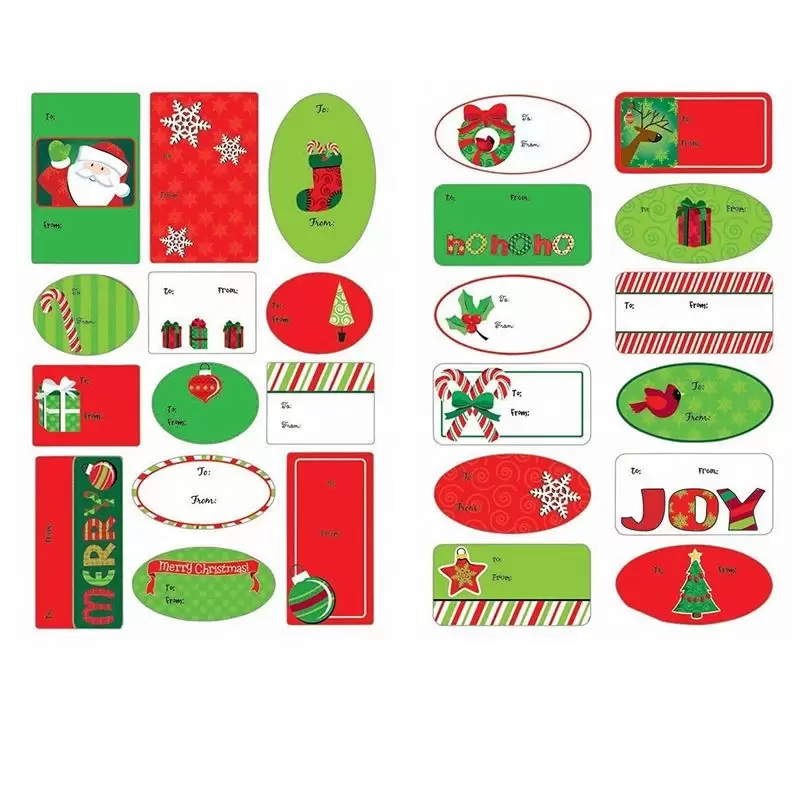 ADESIVI NATALIZI PER PACCO REGALO