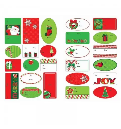 ADESIVI NATALIZI PER PACCO REGALO