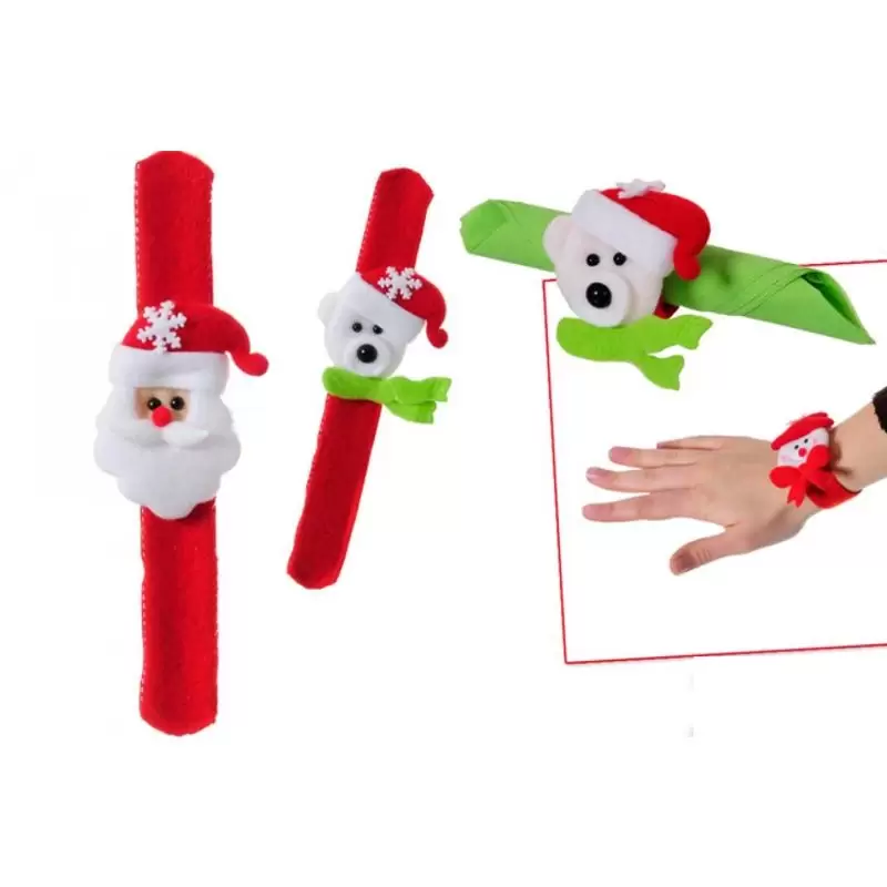 BRACCIALI BABBO NATALE - SNAP ON