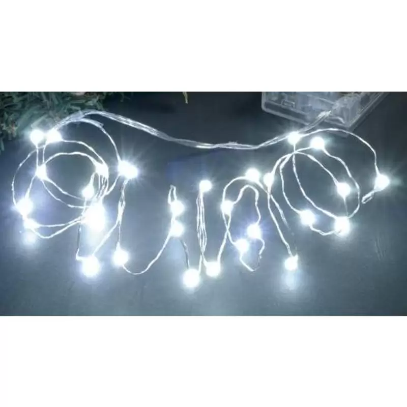 CATENA 30 MINI LUCI LED A BATTERIA (LUCE BIANCA/LUCE BIANCA CALDA) 2 PZ