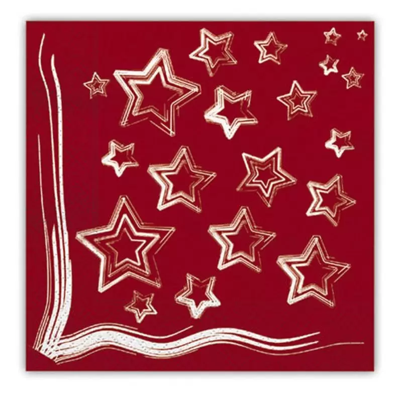 KIT N. 7 COORDINATO FESTA ROUGE METALLIC