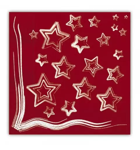 KIT N. 7 COORDINATO FESTA ROUGE METALLIC
