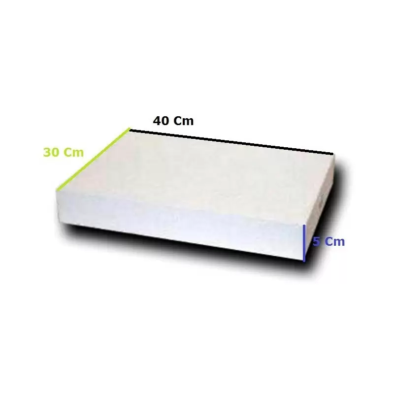 2 BASE PER TORTA A FORMA RETTANGOLARE 40X30X5 CM