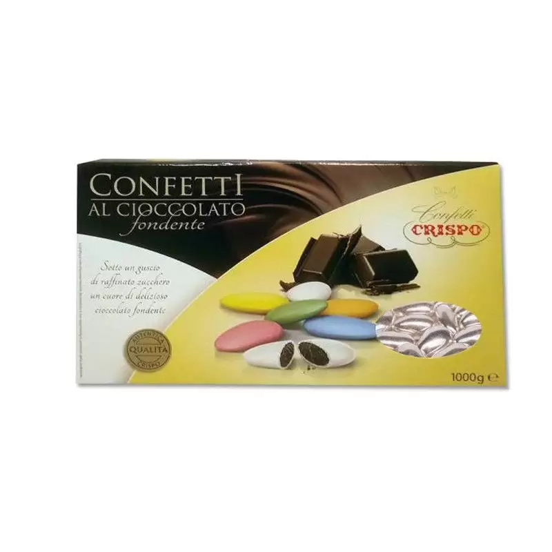 CONFETTI AL CIOCCOLATO FONDENTE - ARGENTO