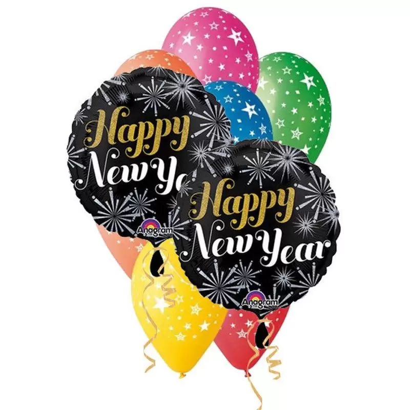 COMPOSIZIONE DI PALLONCINI CAPODANNO