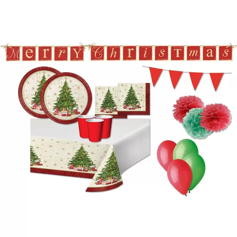 KIT N.16 COORDINATO FESTA ALBERO DI NATALE