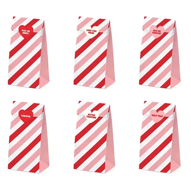 BUSTINE CARTA SWEET LOVE CON ADESIVI CUORE - 3 PCS