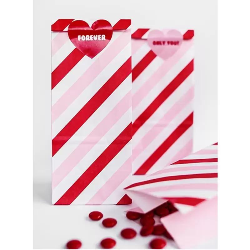 BUSTINE CARTA SWEET LOVE CON ADESIVI CUORE - 3 PCS