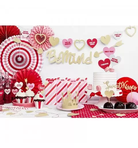 BUSTINE CARTA SWEET LOVE CON ADESIVI CUORE - 3 PCS