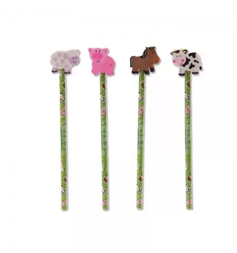 MATITA CON GOMMA E BIGLIETTINI COMPLEANNO - GADGET ORIGINALI PER FESTE