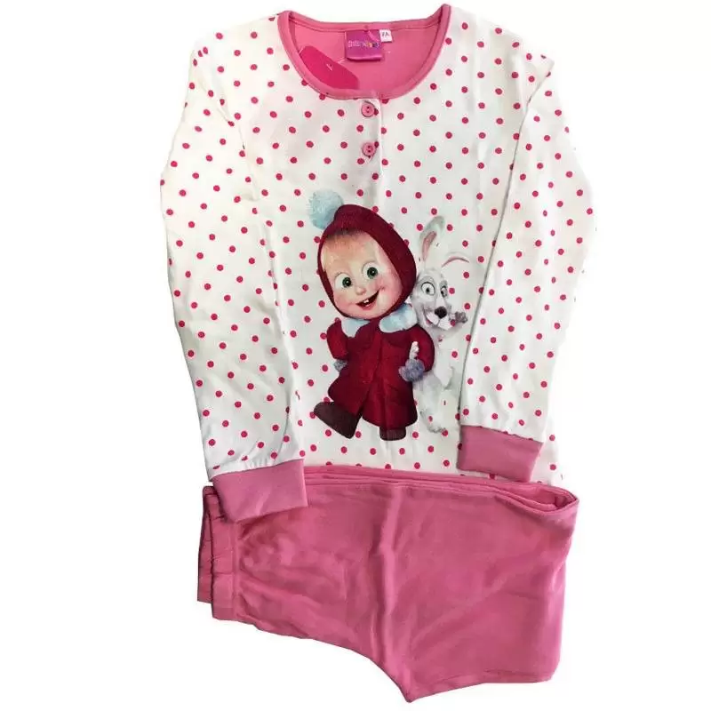 PIGIAMA MASHA E ORSO - CALDO COTONE BAMBINA