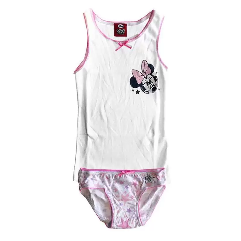 COMPLETO INTIMO PER BAMBINA - MINNIE BIANCO