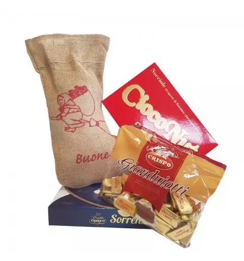 CALZA BEFANA CON PRALINE AL CIOCCOLATO - KIT