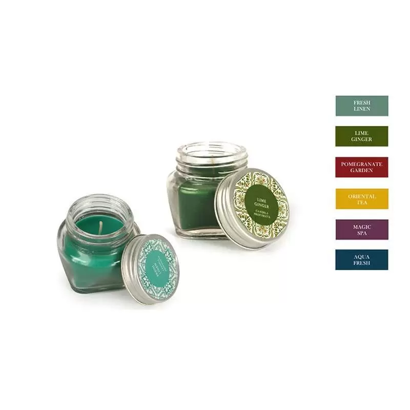 CANDELE PROFUMATE - BARATTOLO DI VETRO