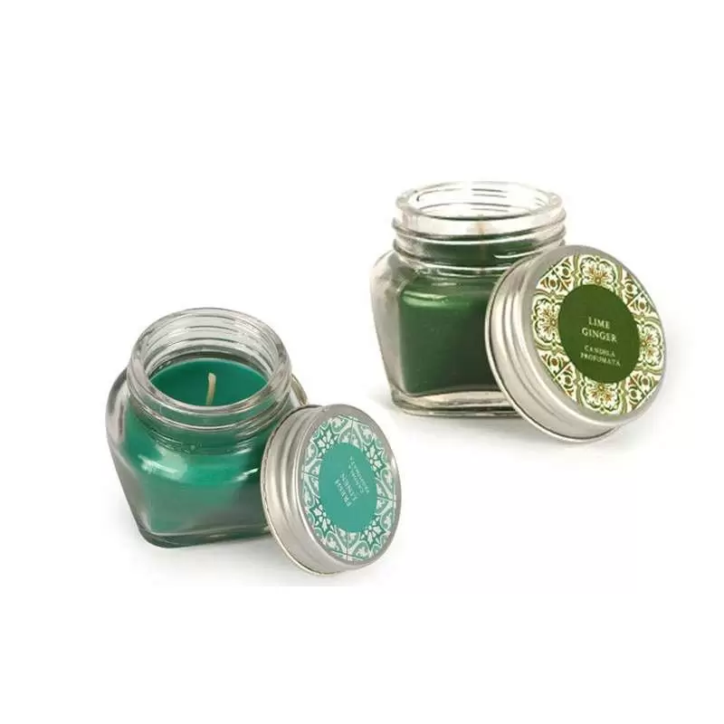 CANDELE PROFUMATE - BARATTOLO DI VETRO