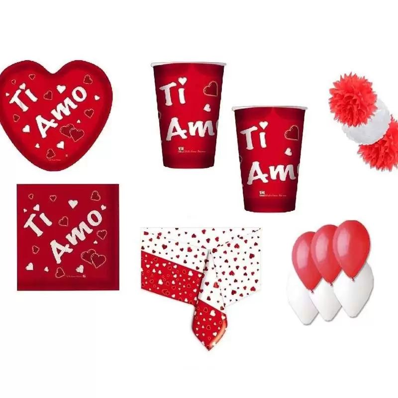 KIT N.49 S.VALENTINO - COORDINATO TAVOLA ROMANTICO