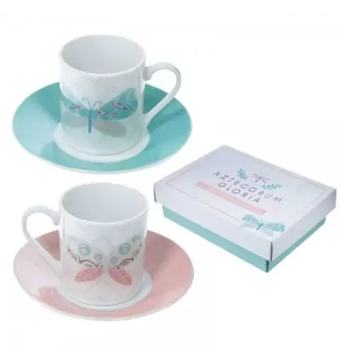 TAZZINE DA CAFFÈ - SET DA DUE IN PORCELLANA