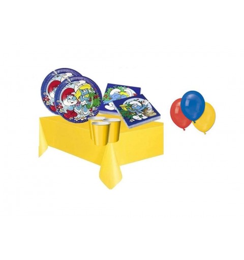 KIT N 4 - SET COMPLEANNO PUFFI  CON PALLONCINI 