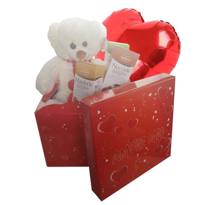 Idea regalo San Valentino - peluche romantica scatola