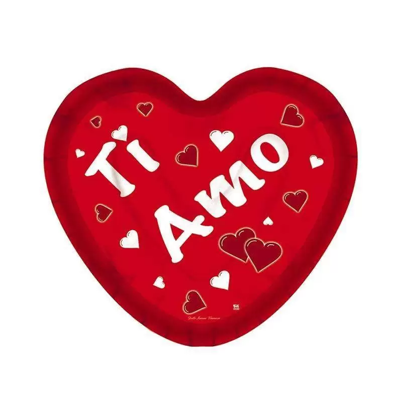 PIATTI SAN VALENTINO - ROSSI TI AMO