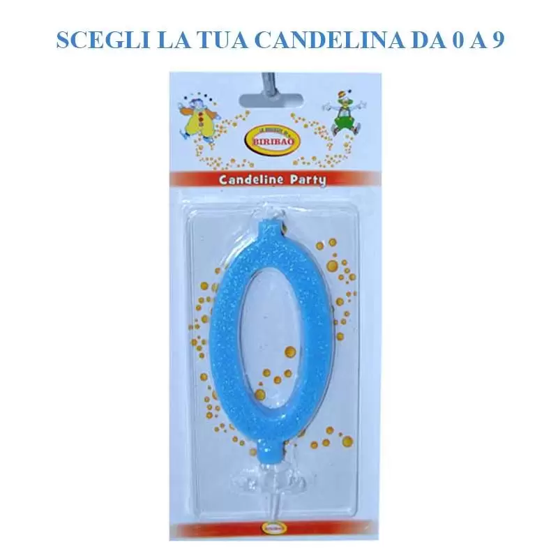 CANDELINE NUMERICHE - GLITTERATE CELESTE