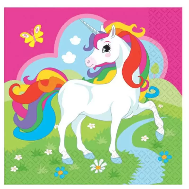 KIT N.3 RAINBOW UNICORN - ACCESSORI PER LA TAVOLA