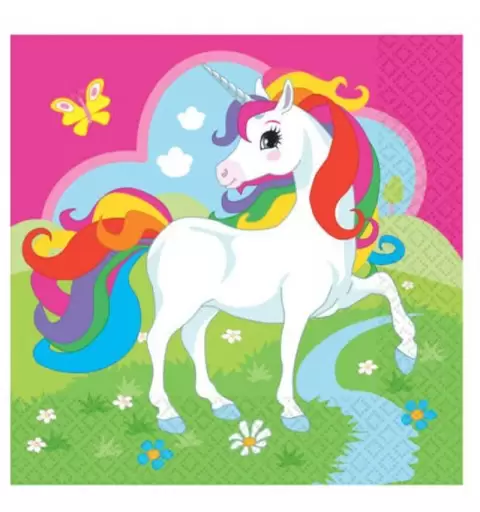 KIT N.3 RAINBOW UNICORN - ACCESSORI PER LA TAVOLA