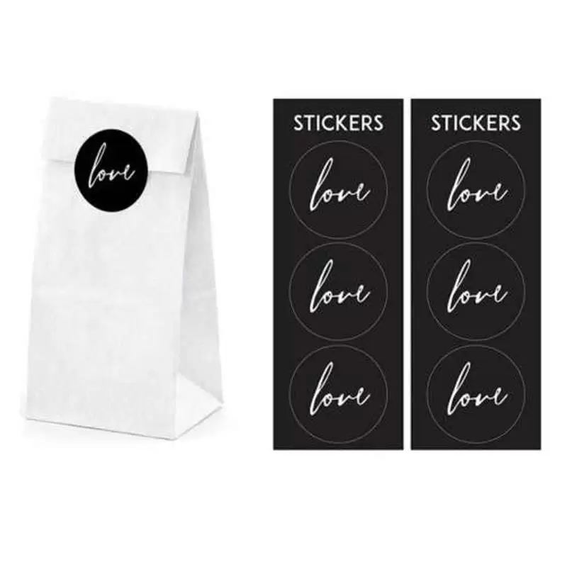 BUSTINE CARTA CON ADESIVO LOVE - CONFEZIONI ROMANTICHE