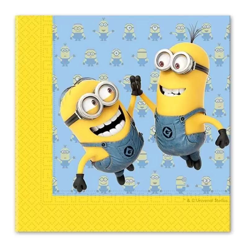 IRPot - KIT N 35 COORDINATO TAVOLA CATTIVISSIMO ME MINIONS COMPLEANNO BAMBINI 