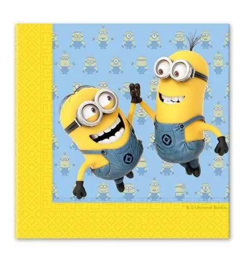 IRPot - KIT N 35 COORDINATO TAVOLA CATTIVISSIMO ME MINIONS COMPLEANNO BAMBINI 