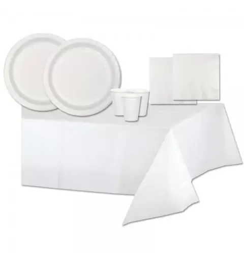 KIT N.16 BIANCO - ACCESSORI TAVOLA
