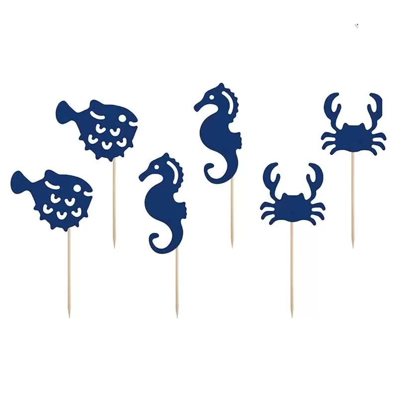 CAKE TOPPER - ANIMALI MARINI