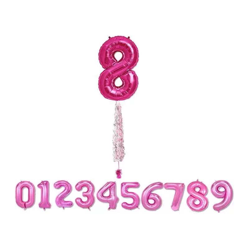 PALLONCINO A FORMA DI NUMERO CON CODA