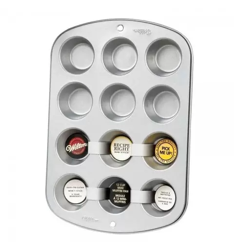 STAMPO MUFFIN IN ALLUMINIO - PIASTRA ANTIADERENTE