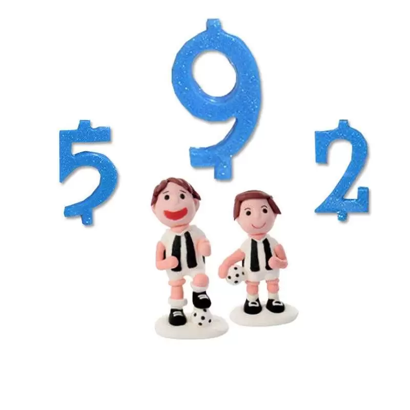 CALCIATORI JUVE DI ZUCCHERO - CON CANDELINA NUMERICA