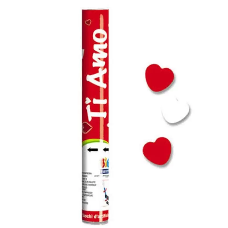 TUBI SPARACORIANDOLI - A FORMA DI CUORE