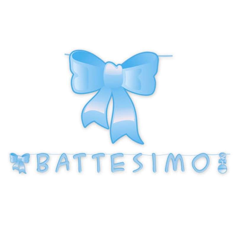 KIT N.55 BATTESIMO SONAGLIO CELESTE - SET TAVOLA