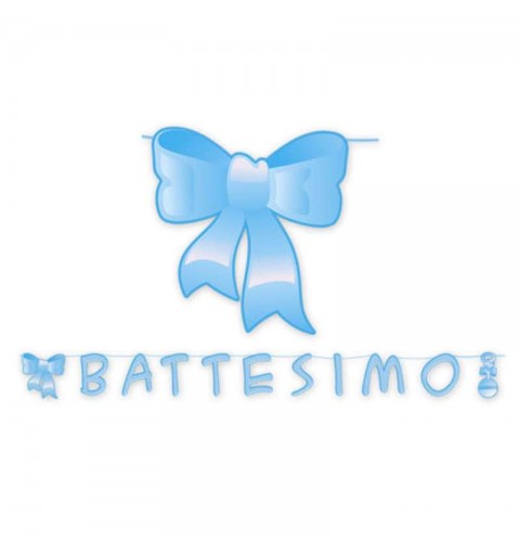 KIT N.55 BATTESIMO SONAGLIO CELESTE - SET TAVOLA