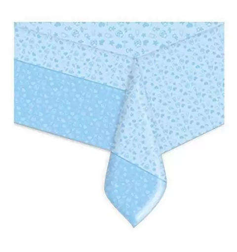 KIT N.54 BATTESIMO CELESTE - FIOCCO QUADRATO ACCESSORI TAVOLA
