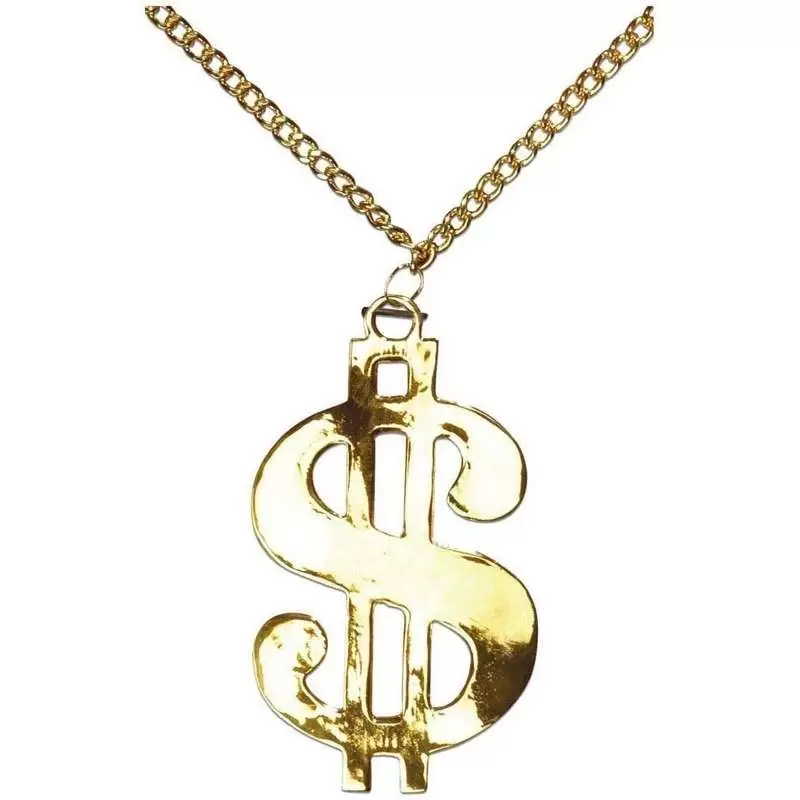 COLLANA CON SIMBOLO DEL DOLLARO - COSTUME RAPPER